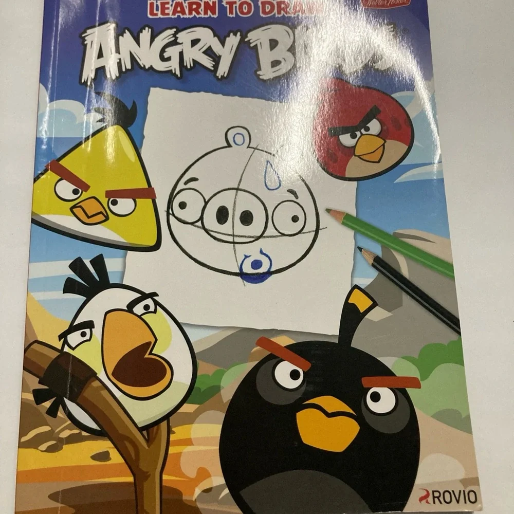 02 Magazines for kids. Angry Birds Drawing Book - Blue Cover